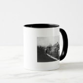 Man Riding Zebra — Afsluitingsfoto Mok (Voorkant rechts)