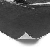 Man Riding Zebra — Afsluitingsfoto Poster (Hoek)