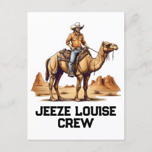 Man rijden op een kameel briefkaart