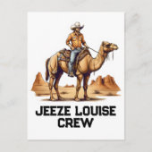 Man rijden op een kameel briefkaart (Voorkant)