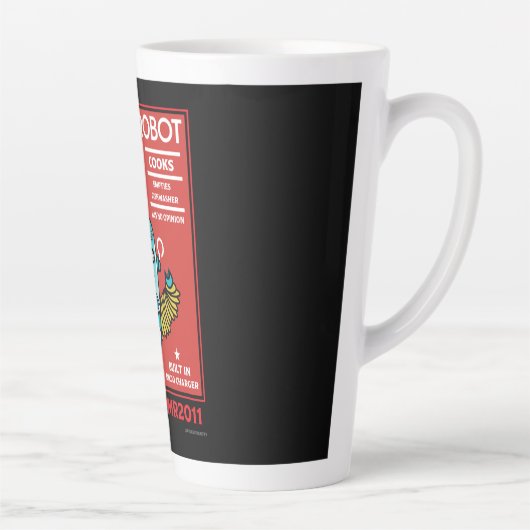 Man Robot Het perfecte Man Latte Mok (Rechts)