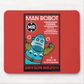 Man Robot Het perfecte Man Muismat (Voorkant)