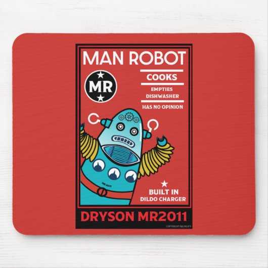 Man Robot Het perfecte Man Muismat (Voorkant)