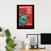 Man Robot Het perfecte Man Poster (Thuiskantoor)