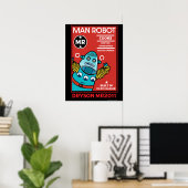 Man Robot Het perfecte Man Poster (Thuiskantoor)