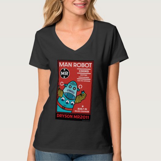 Man Robot Het perfecte Man T-shirt (Voorkant)