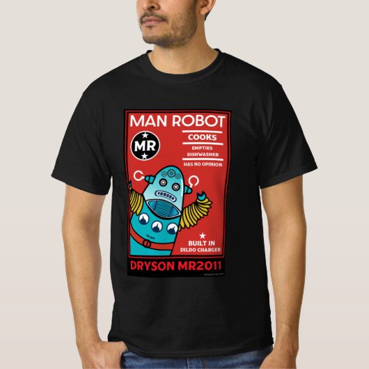 Man Robot Het perfecte Man T-shirt (Voorkant)