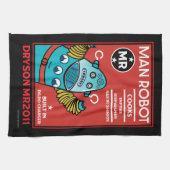 Man Robot Het perfecte Man Theedoek (Horizontaal)