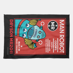 Man Robot Het perfecte Man Theedoek