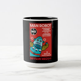 Man Robot Het perfecte Man Tweekleurige Koffiemok