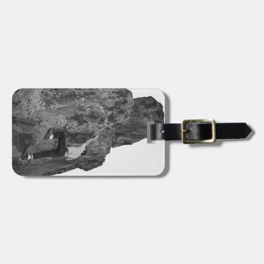 Man rock bagagelabel (Voorkant horizontaal)