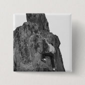 Man rock vierkante button 5,1 cm (Voorkant)