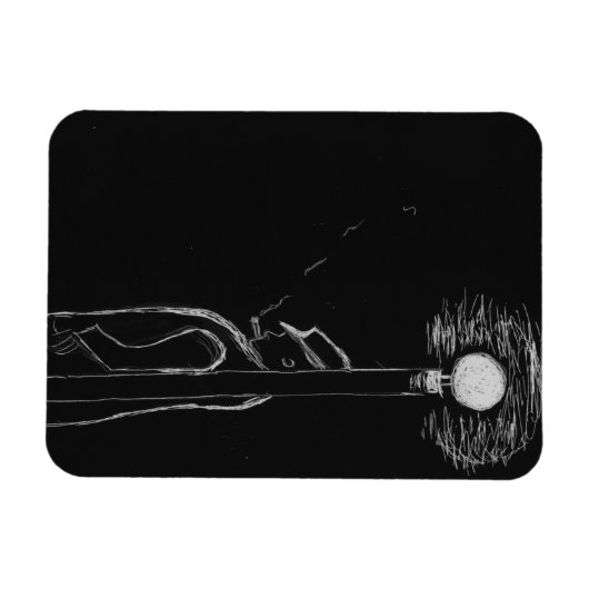 man roken magneet (Horizontaal)