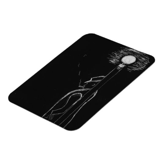 man roken magneet (Linkerzijde)