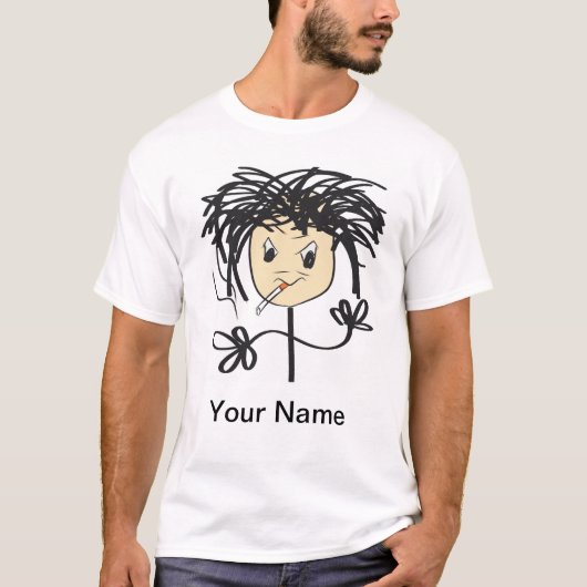 Man Roken T-shirt (Voorkant)