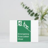 Man rolstoelzitplaats briefkaart (Staand voorkant)