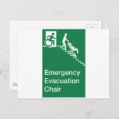 Man rolstoelzitplaats briefkaart (Voorkant / Achterkant)