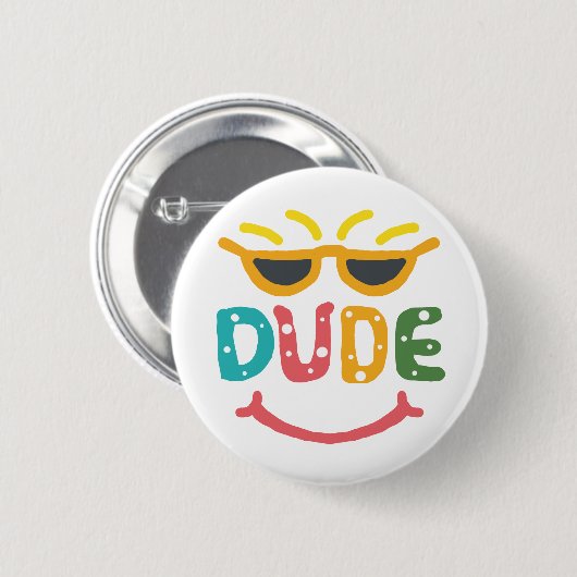 Man Ronde Button 5,7 Cm (Voorkant /achterkant)
