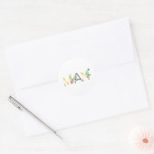 Man Ronde Sticker (Envelop)