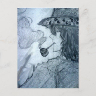 man rookpijp manga anime briefkaart