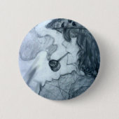 man rookpijp manga anime ronde button 5,7 cm (Voorkant)