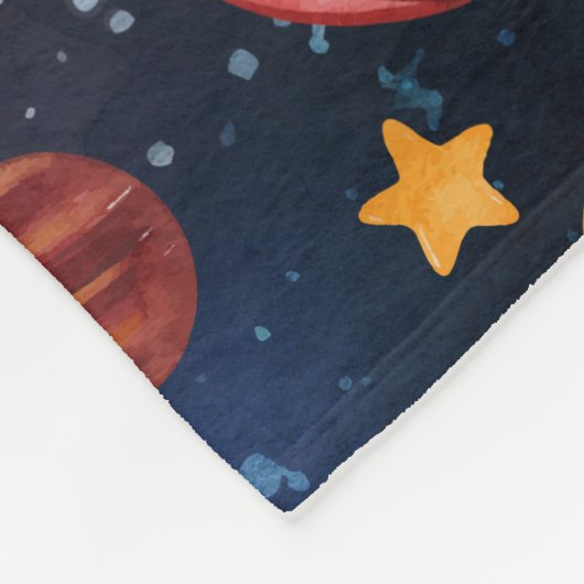 Man Ruimte en Ruimte Fleece Deken (Hoek)