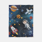 Man Ruimte en Ruimte Fleece Deken (Voorkant)