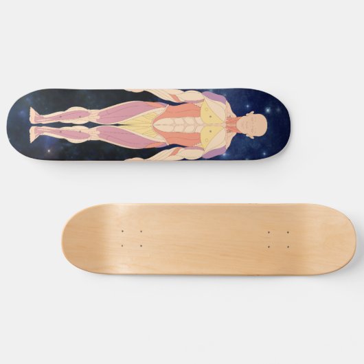 Man ruimte persoonlijk skateboard (Horizontaal)