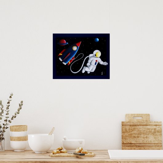 Man ruimte poster (Keuken)