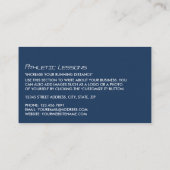 Man Running, Athletics Sportsperson, Sportcoach Visitekaartje (Achterkant)