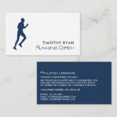 Man Running, Athletics Sportsperson, Sportcoach Visitekaartje (Voorkant / Achterkant)