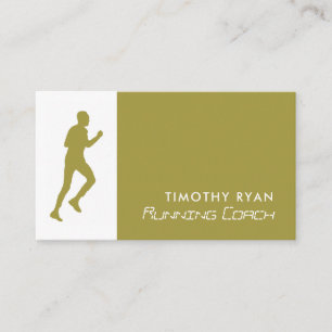 Man Running, Athletics Sportsperson, Sportcoach Visitekaartje