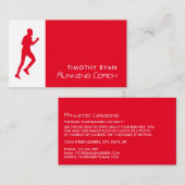 Man Running, Athletics Sportsperson, Sportcoach Visitekaartje (Voorkant / Achterkant)