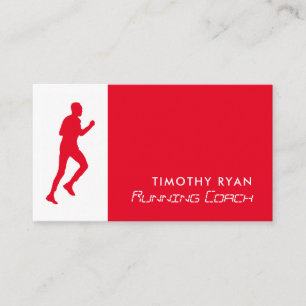 Man Running, Athletics Sportsperson, Sportcoach  Visitekaartje
