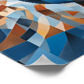 Man Running Track in Mozaïek Tegels Digitale Downl Poster (Hoek)