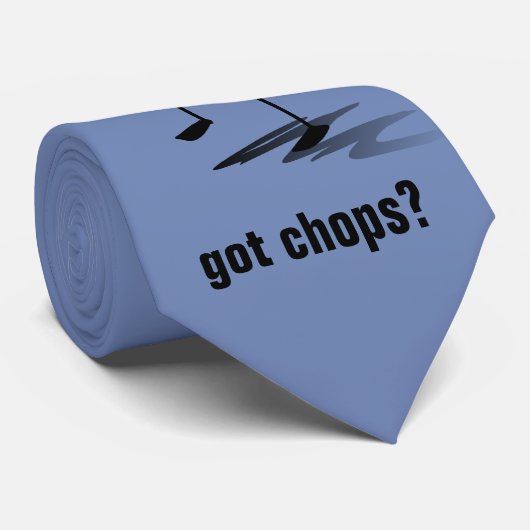 Man Saxophone Player van Stick Figuur heeft Chops Stropdas (Opgerold)