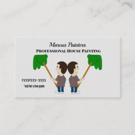 Man Schilderen Wandafdruk Professionele verf Visitekaartje