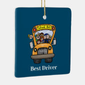 Man School Bus Driver Ornament (Rechts)