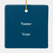 Man School Bus Driver Ornament (Achterkant)