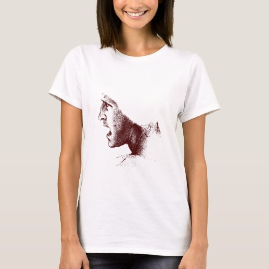 man schreeuwen t-shirt (Voorkant)