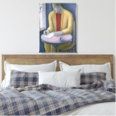 Man schrijven 2004 canvas afdruk (Insitu (Slaapkamer))