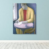 Man schrijven 2004 canvas afdruk (Insitu (Houten vloer))