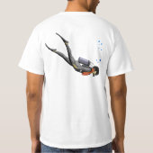 Man SCUBA Diving T-shirt (Achterkant)