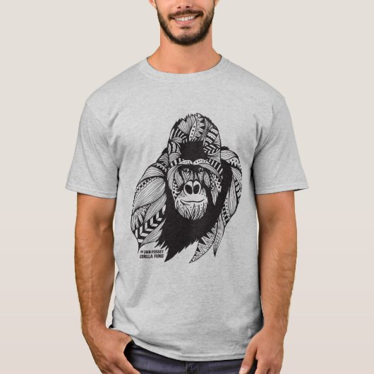 Man shirt Dian Fossey Gorilla Fund (Voorkant)