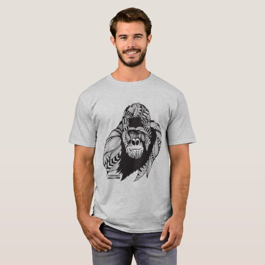Man shirt Dian Fossey Gorilla Fund (Voorkant volledig)
