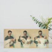  Man Shower Baby shower Dadchelor Party Kaart (Staand voorkant)