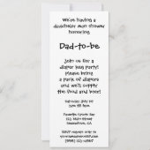  Man Shower Baby shower Dadchelor Party Kaart (Achterkant)