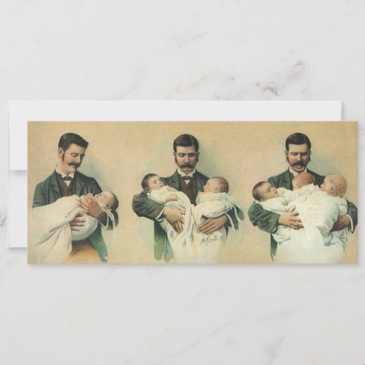  Man Shower Baby shower Dadchelor Party Kaart (Voorkant)