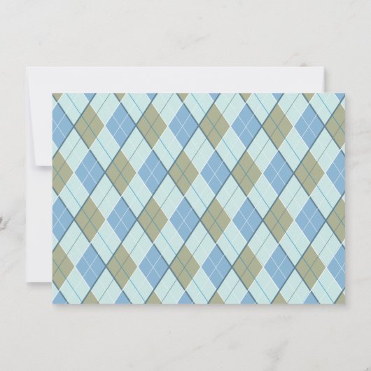 Man shower Golfdag pre-bruiloft evenement Kaart (Achterkant)