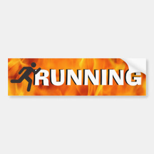 Man Silhouette draaien Bumpersticker